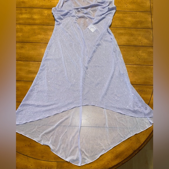 Little mermaid inspired lavender sparkly swim coverup slip dress size XL. NWOT - Picture 3 of 6
